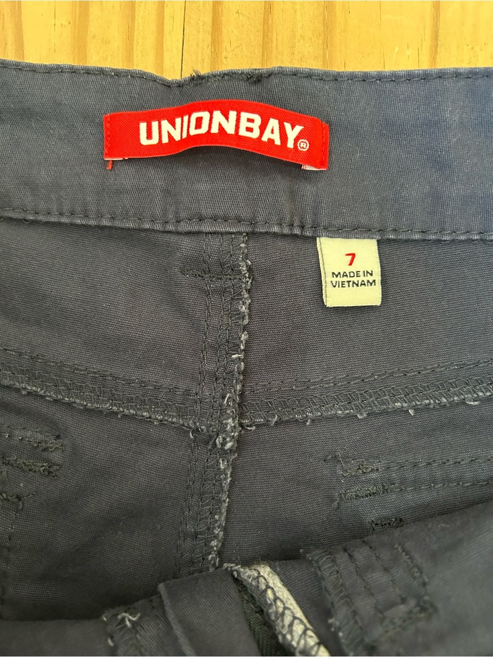 Unionbay Junior’s Navy Blue Jean Shorts. Size 7 - Picture 2 of 9